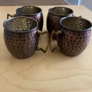 Set of 4(Old Dutch)Moscow Mule mugs antique finish